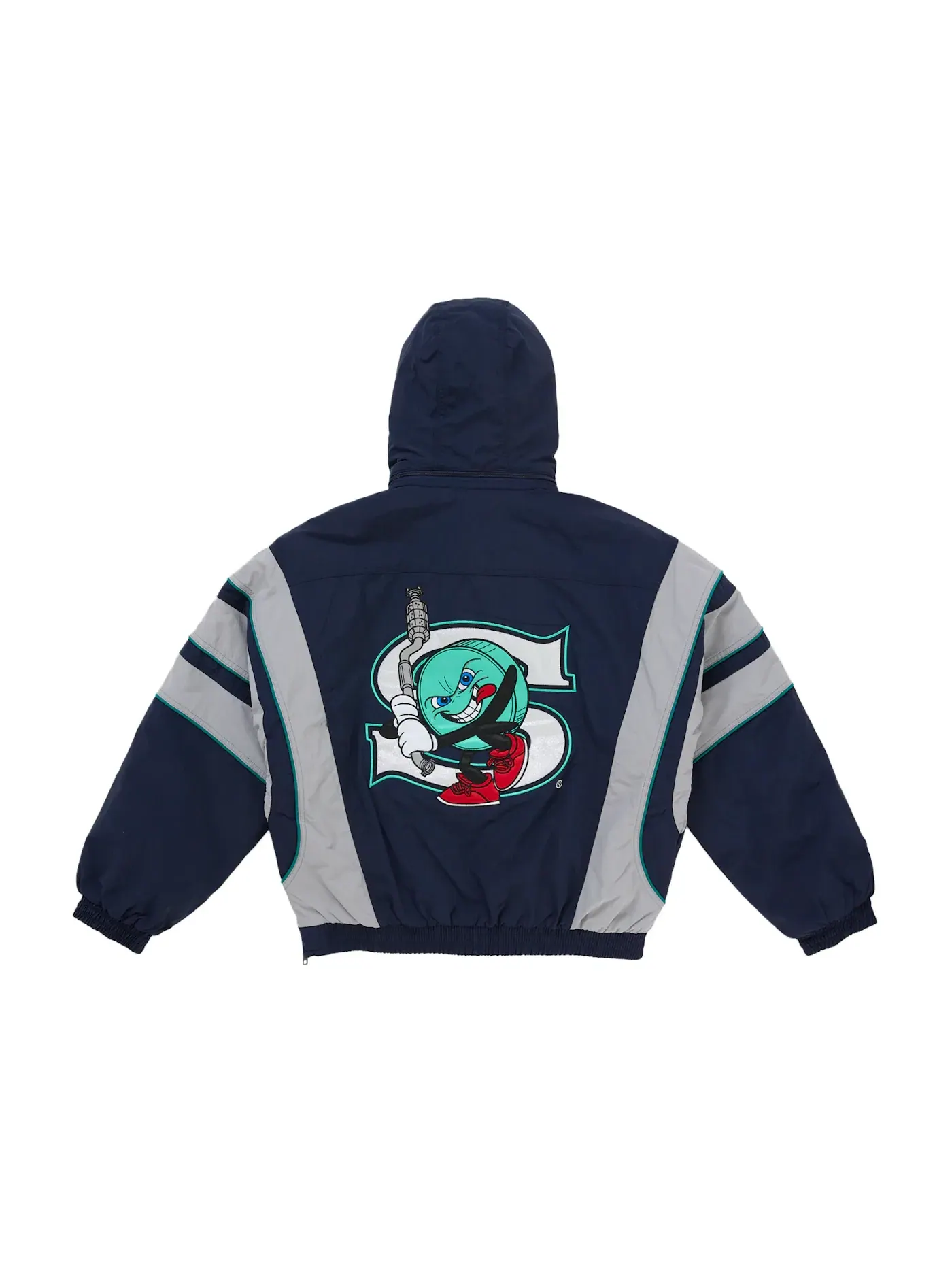 Мужская куртка с полузастежкой-молнией Supreme SALEM Half Zip Stadium Jacket — изображение 4 из 4, темно-синий