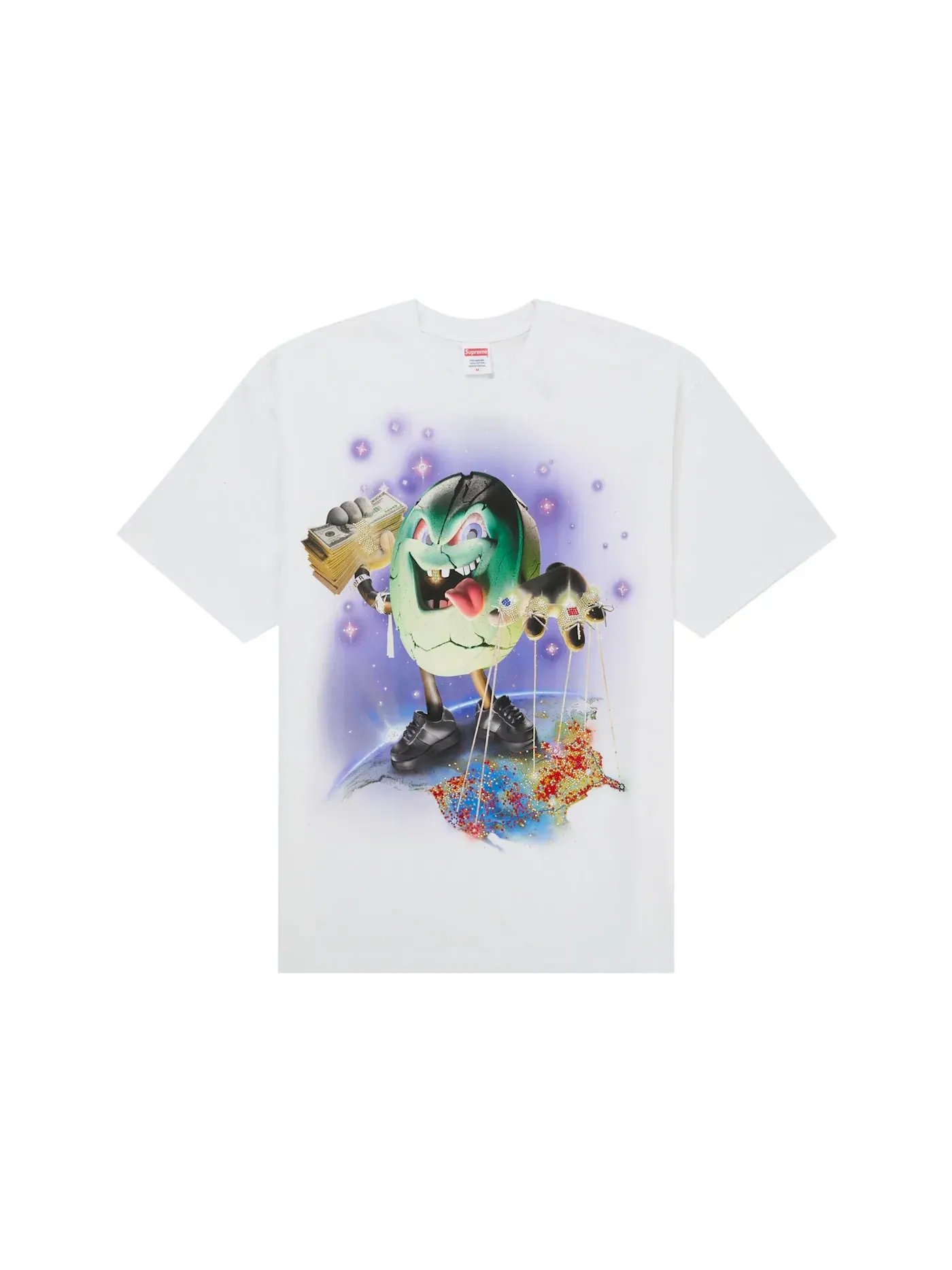 Мужская футболка с принтом Supreme Top — изображение 1 из 2, белый