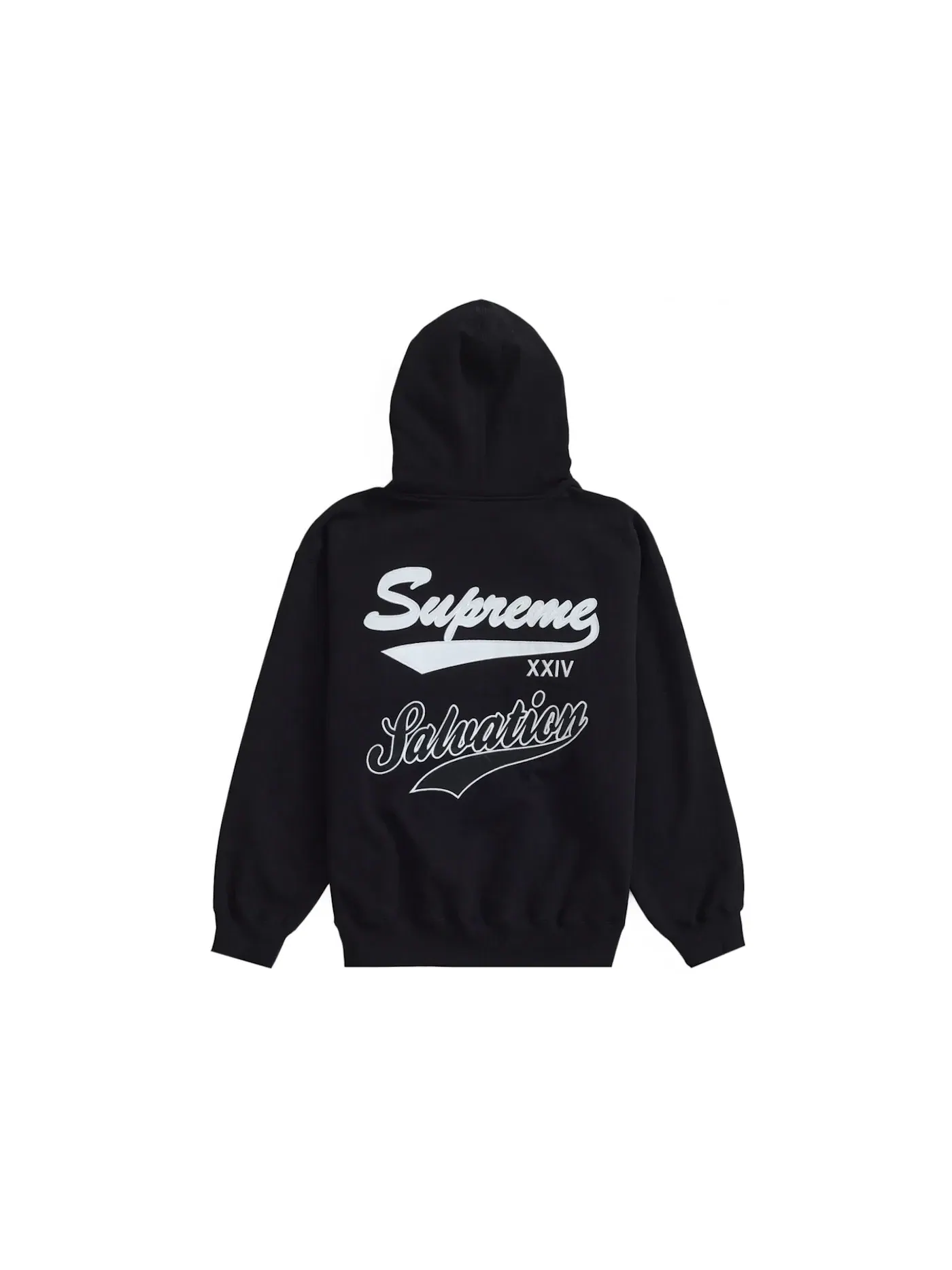 Мужская худи с полной застежкой-молнией Supreme Salvation Supreme — изображение 2 из 2, черный