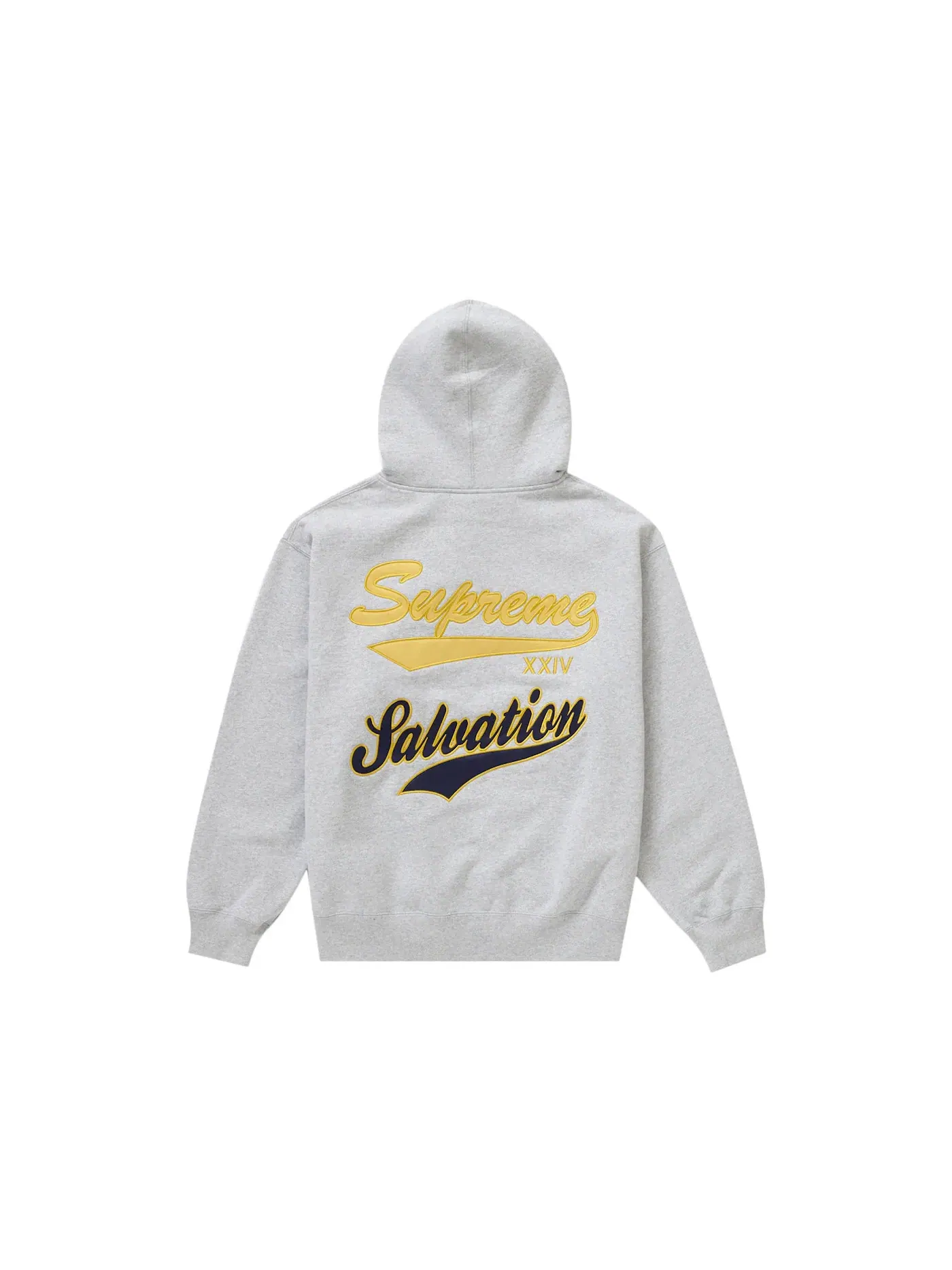 Мужская худи на молнии с вышивкой Supreme Salvation XX Zip Up Hooded Sweatshirt Supreme — изображение 2 из 2, серый