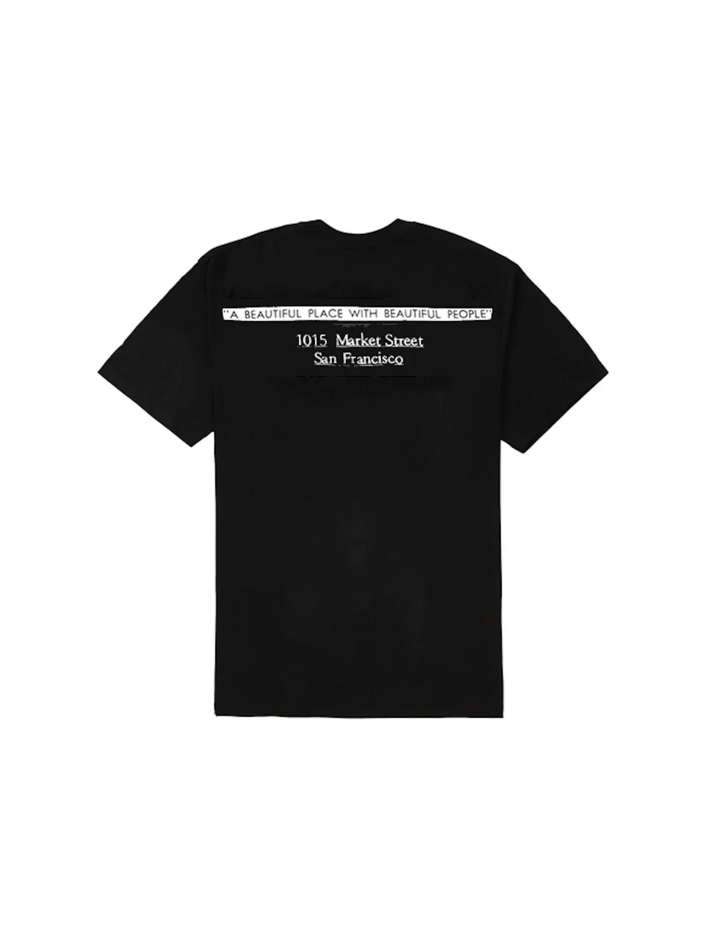 Мужская футболка с принтом Supreme Tee — изображение 2 из 2, черный