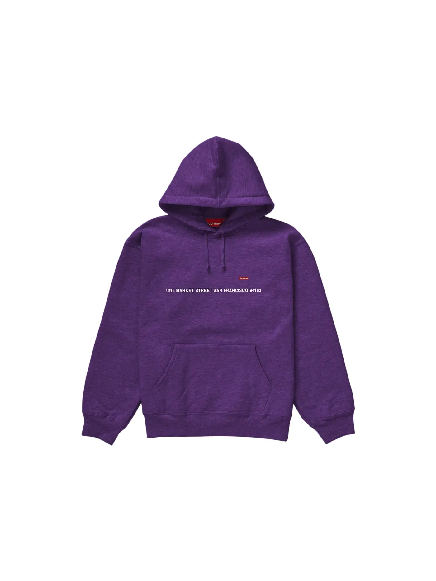Мужской худи с капюшоном Supreme San Francisco Shop Small Box — изображение 1 из 1, темный фиолетовый