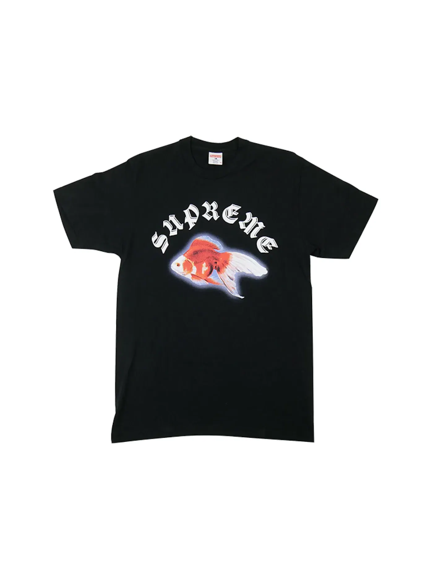 Мужская футболка с принтом Supreme Sasquatchfabrix Goldfish Tee — изображение 1 из 1, черный