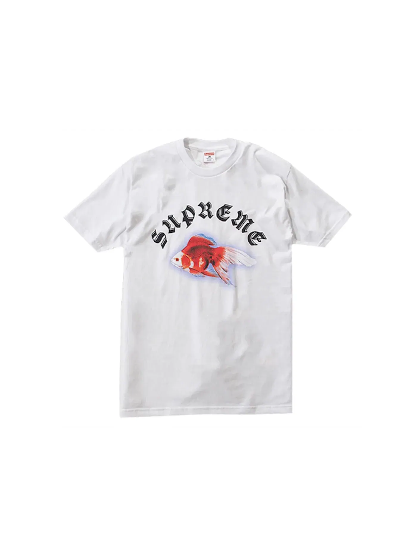 Мужская футболка с принтом Supreme Sasquatchfabrix Goldfish Tee — изображение 1 из 1, белый