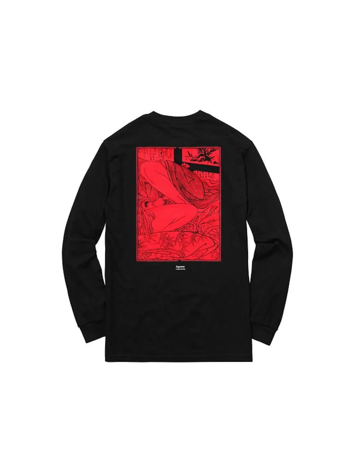 Мужская футболка с длинным рукавом Supreme LS Tee — изображение 2 из 2, черный