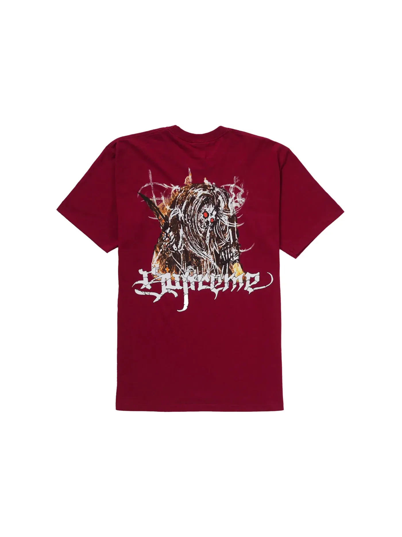 Мужская футболка с принтом Supreme Tee — изображение 1 из 2, красный