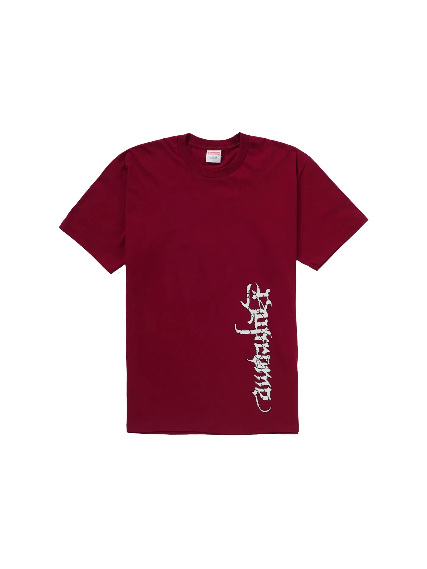 Мужская футболка с принтом Supreme Tee — изображение 2 из 2, красный