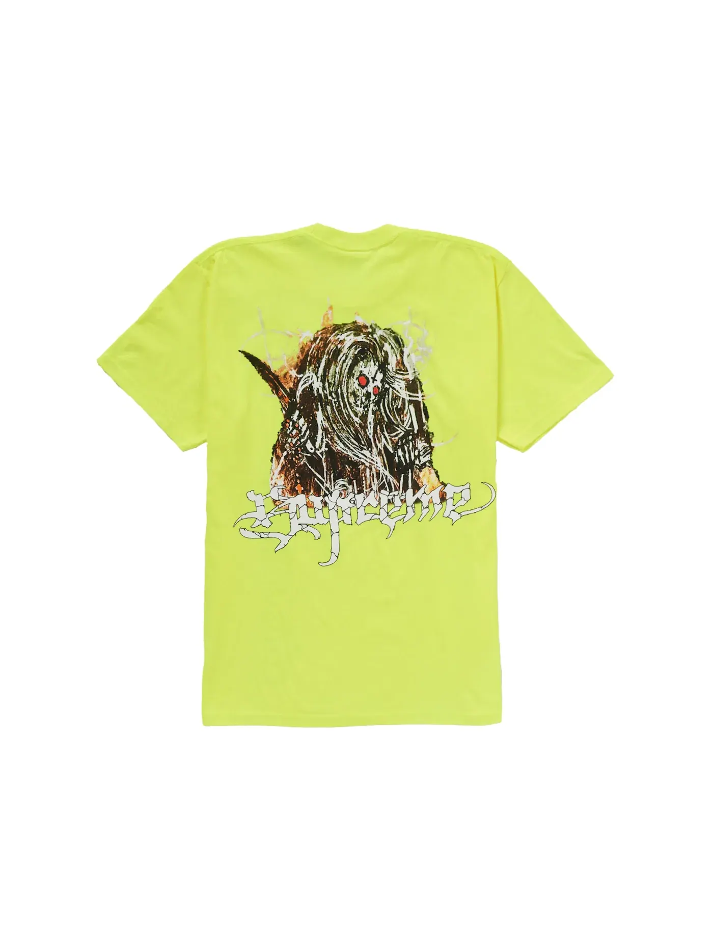 Мужская футболка с принтом Supreme Tee — изображение 1 из 2, желтый