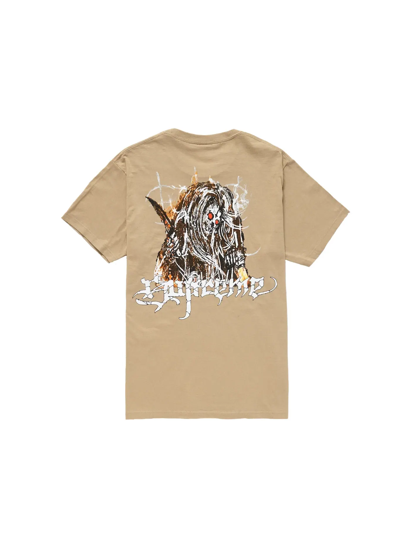 Мужская футболка с принтом Supreme Tee — изображение 1 из 2, хаки
