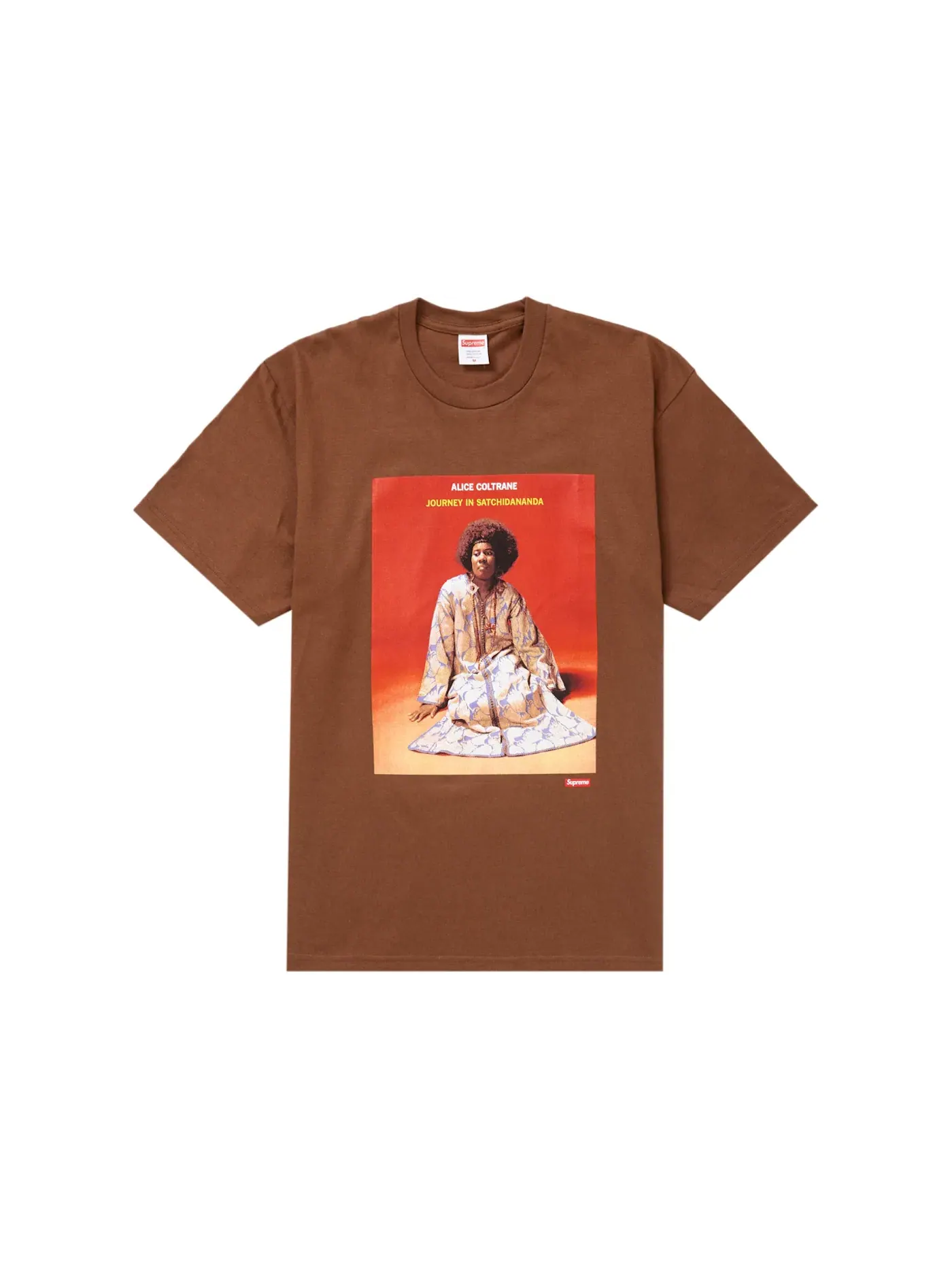 Мужская футболка с принтом Supreme Tee — изображение 1 из 1, коричневый