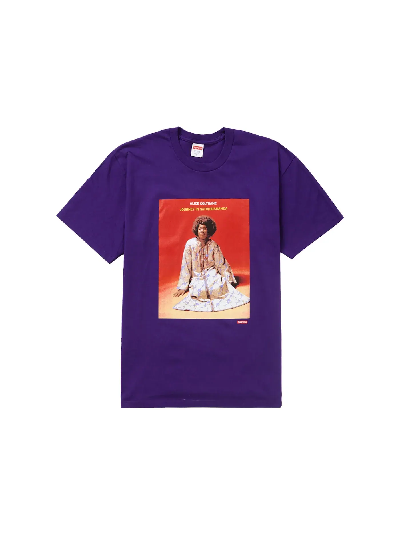 Мужская футболка с принтом Supreme Tee — изображение 1 из 1, фиолетовый
