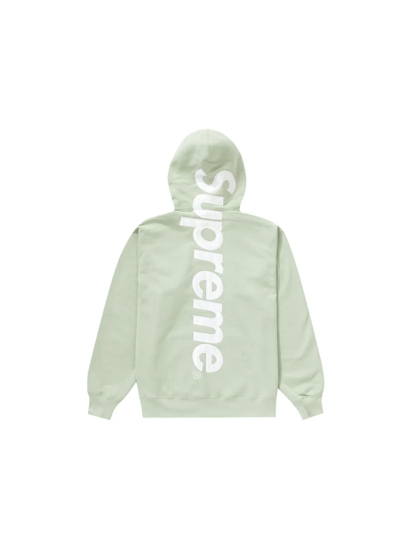 Мужская худи с аппликацией Supreme Satin Appliqué Hooded Sweatshirt — изображение 1 из 2, мята
