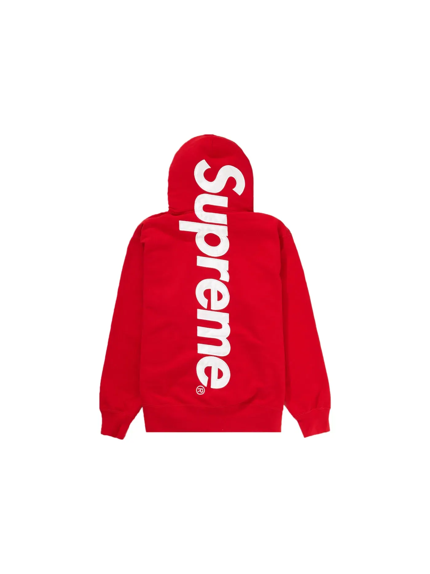 Мужская худи с сатиновой аппликацией Satin Appliqué Supreme — изображение 1 из 2, красный
