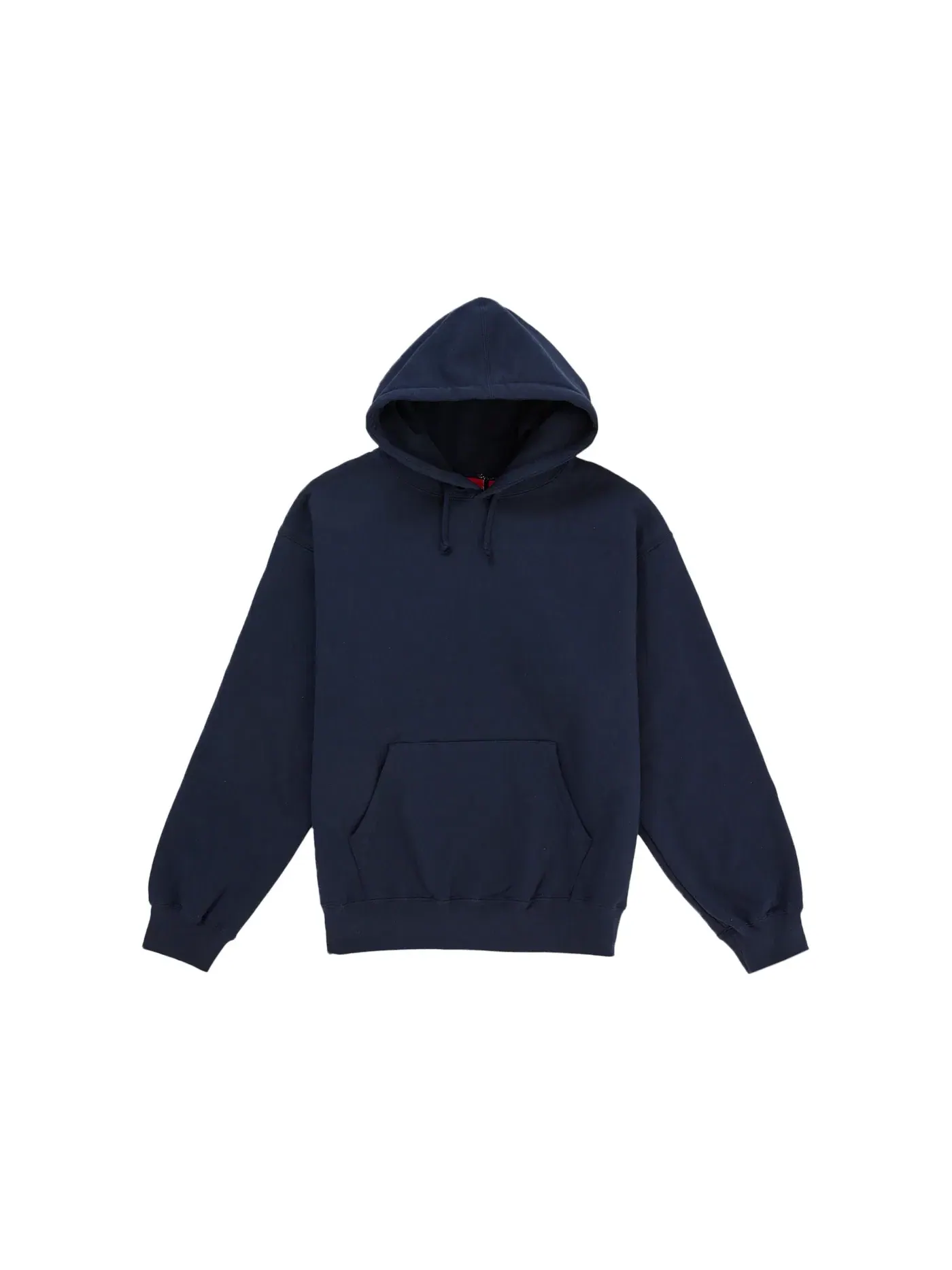 Мужская худи с капюшоном из сатина с аппликацией Sweatshirt (SS26) Supreme — изображение 1 из 2, темно-синий