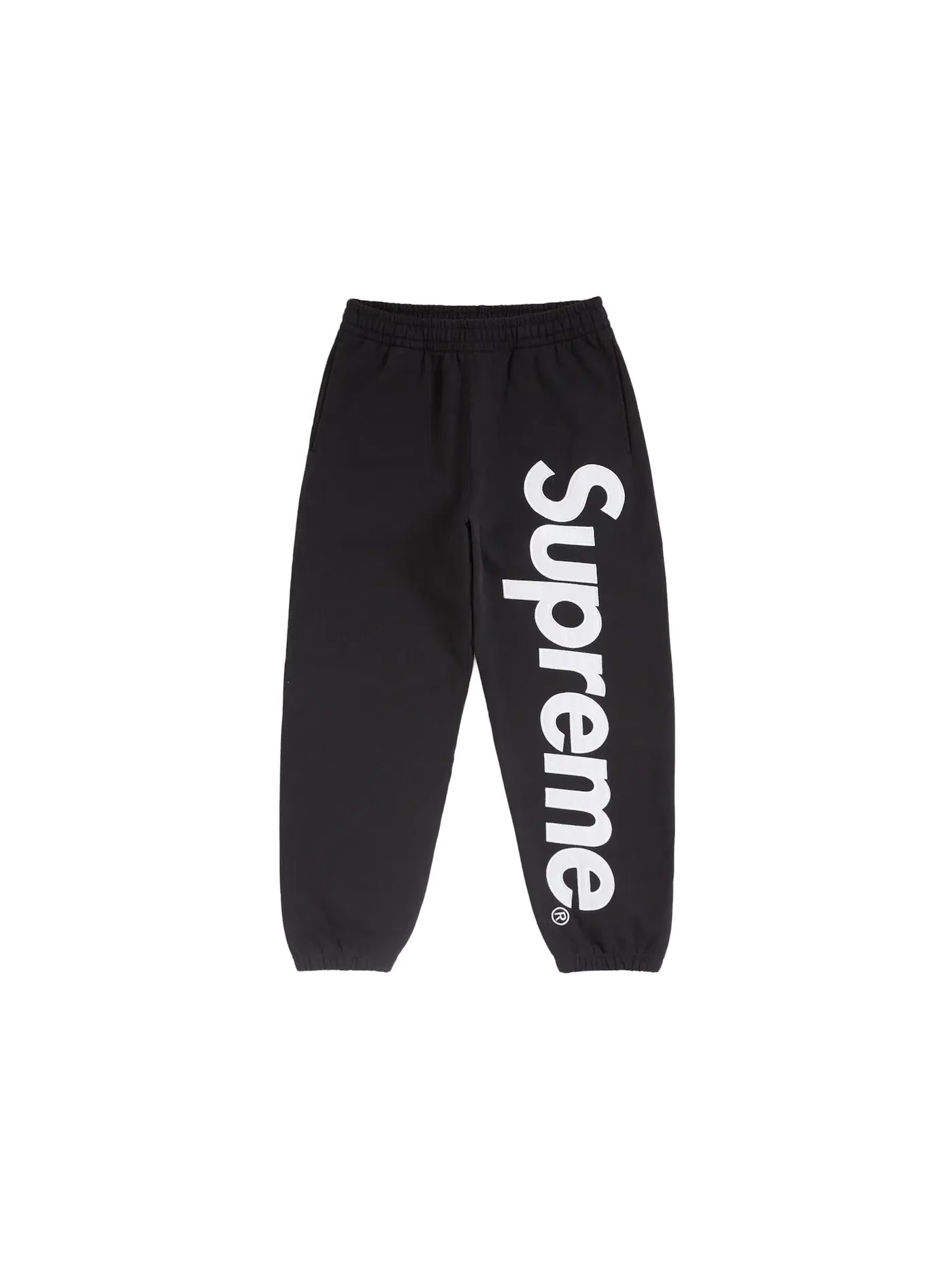 Мужские спортивные штаны с сатиновой аппликацией Sweatpant (FW24) Supreme — изображение 1 из 2, черный