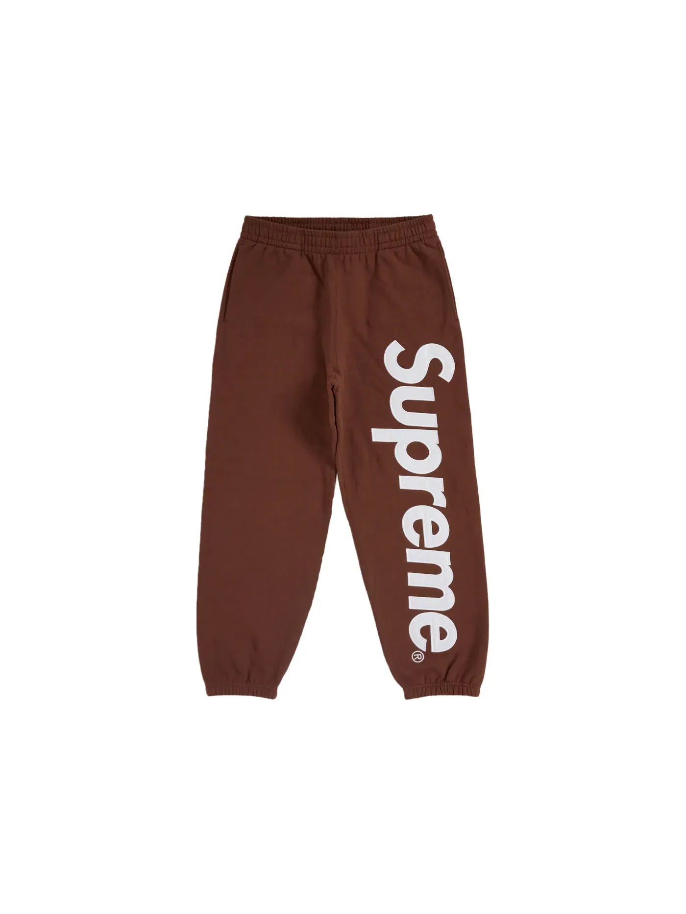 Мужские спортивные штаны с сатиновой аппликацией Sweatpant (FW24) Supreme — изображение 1 из 2, коричневый
