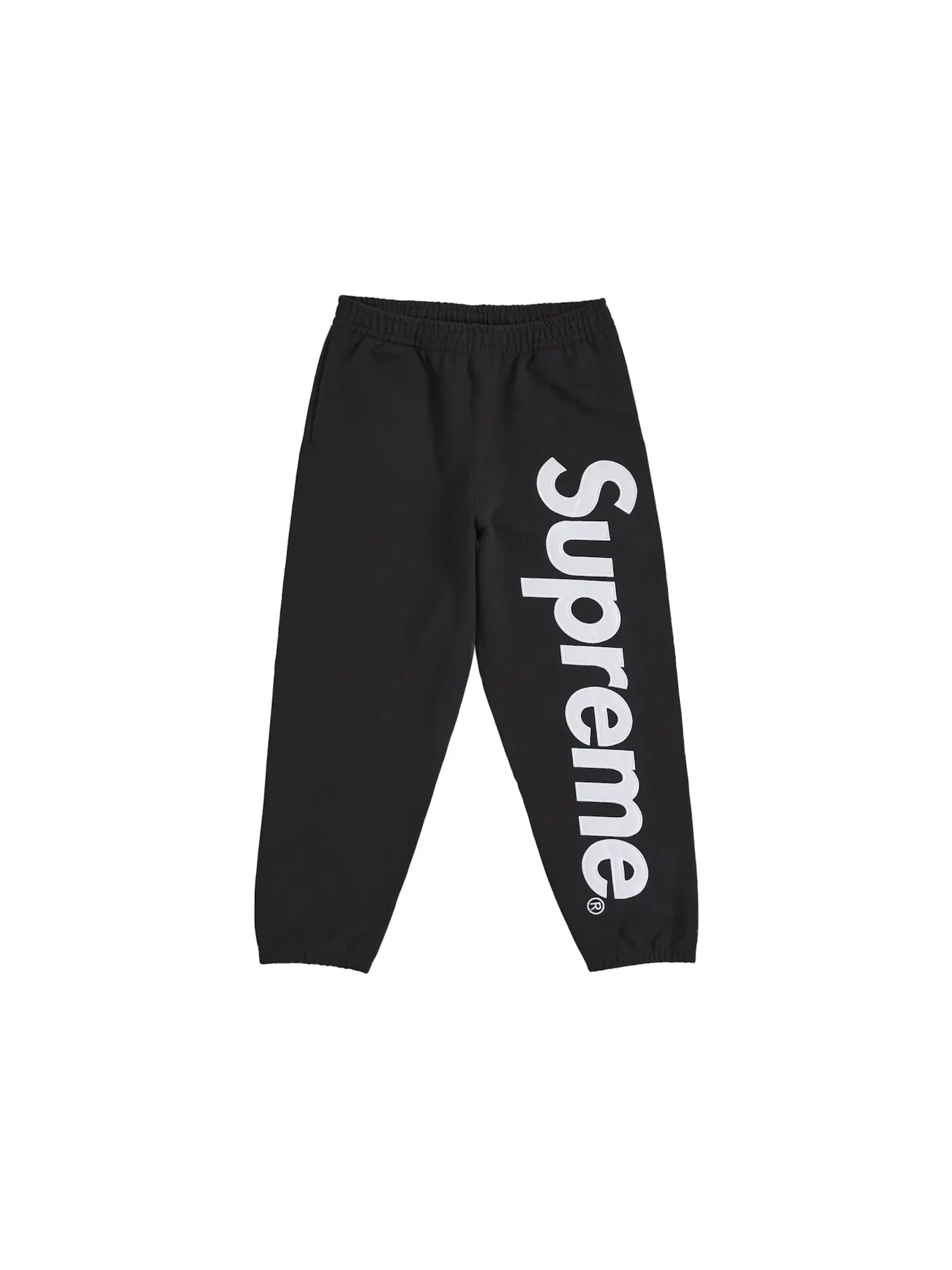 Мужские спортивные штаны с сатиновой аппликацией Sweatpant FW25 Supreme — изображение 1 из 2, черный