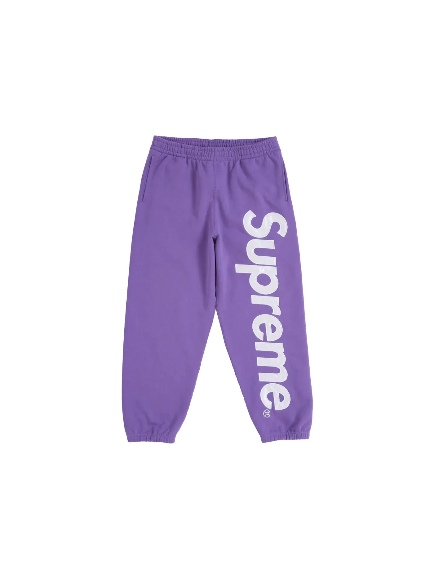 Мужские спортивные штаны с сатиновой аппликацией Sweatpant FW25 Supreme — изображение 1 из 2, фиолетовый