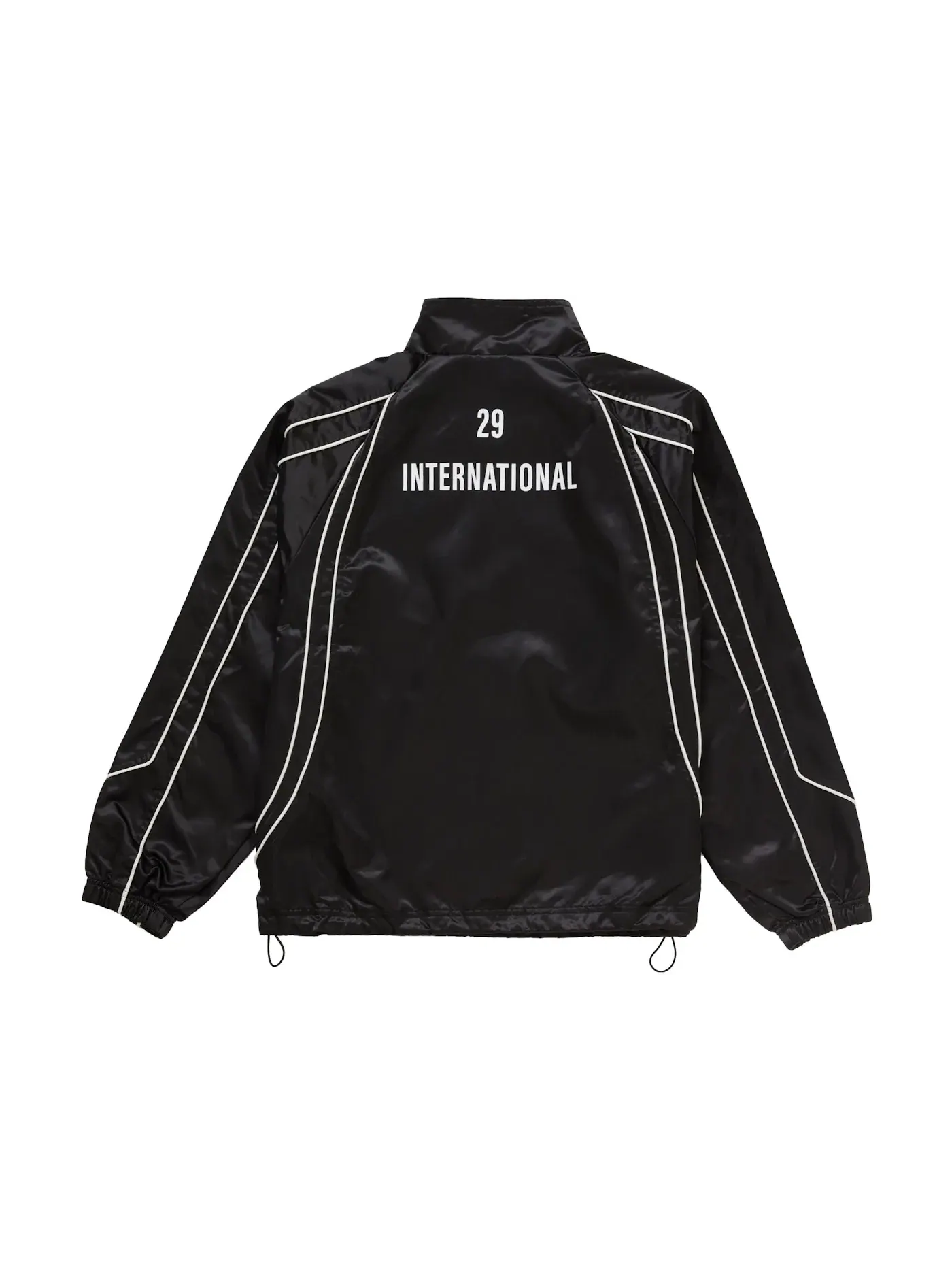 Мужской пуловер с сатиновой окантовкой Supreme Pullover — изображение 2 из 2, черный