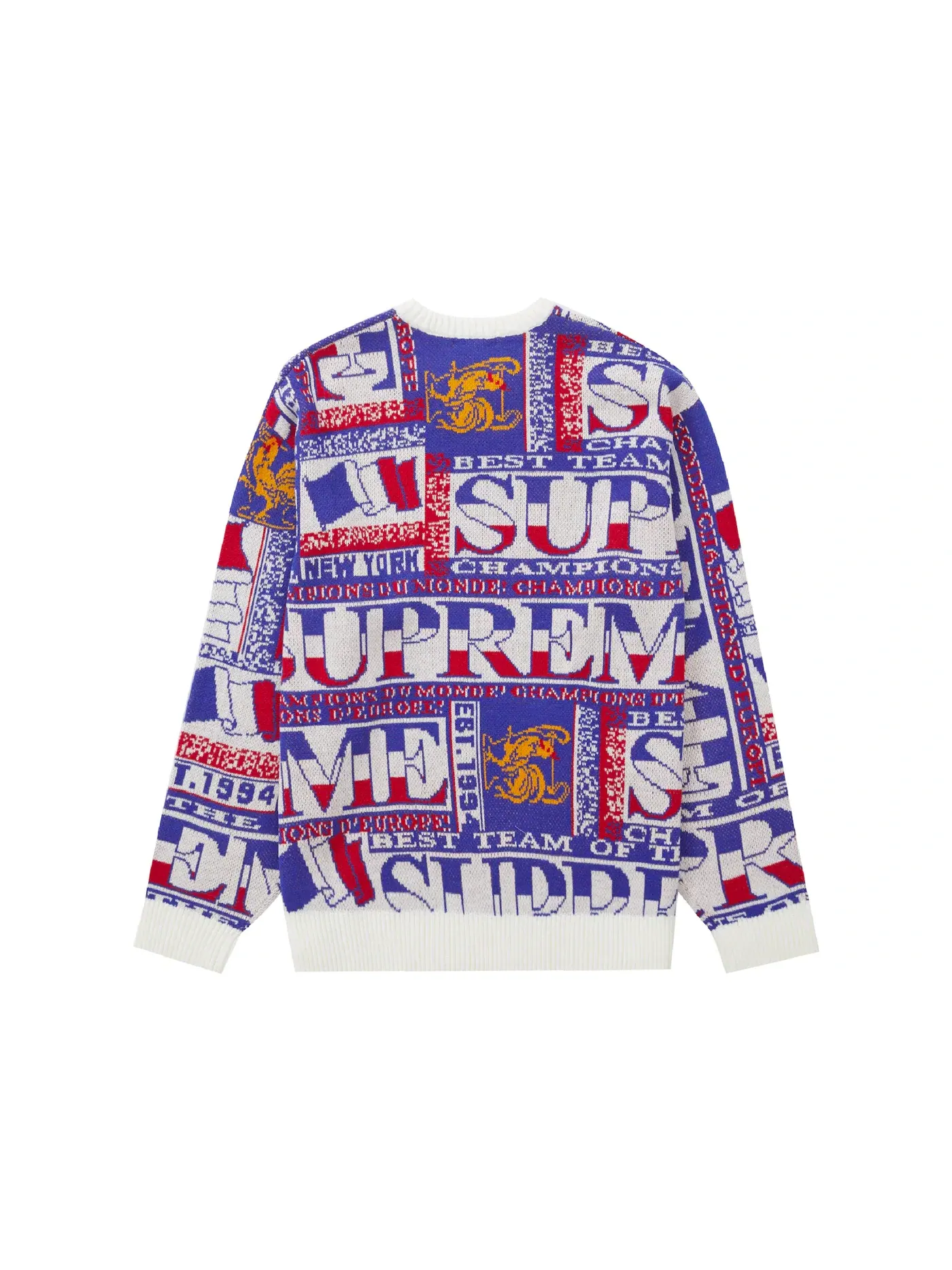 Мужской свитер с шарфом Supreme — изображение 2 из 2, белый