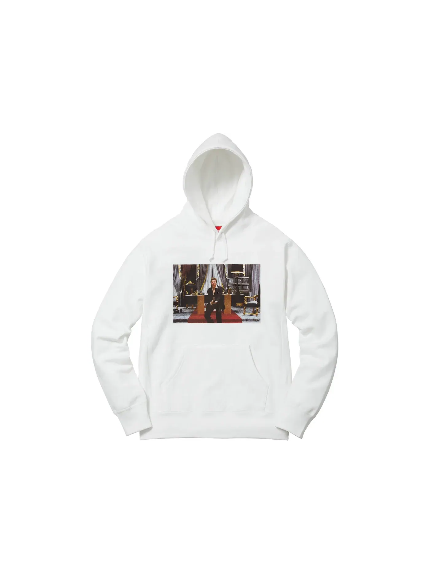 Мужской худи с капюшоном с принтом Supreme Scarface Friend Sweatshirt — изображение 1 из 2, белый