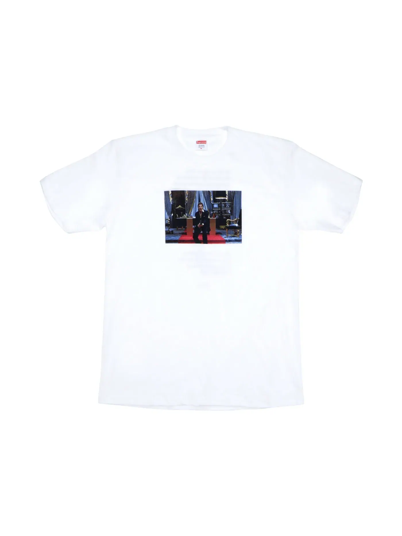 Мужская футболка с принтом Supreme Scarface Friend Tee — изображение 1 из 2, белый