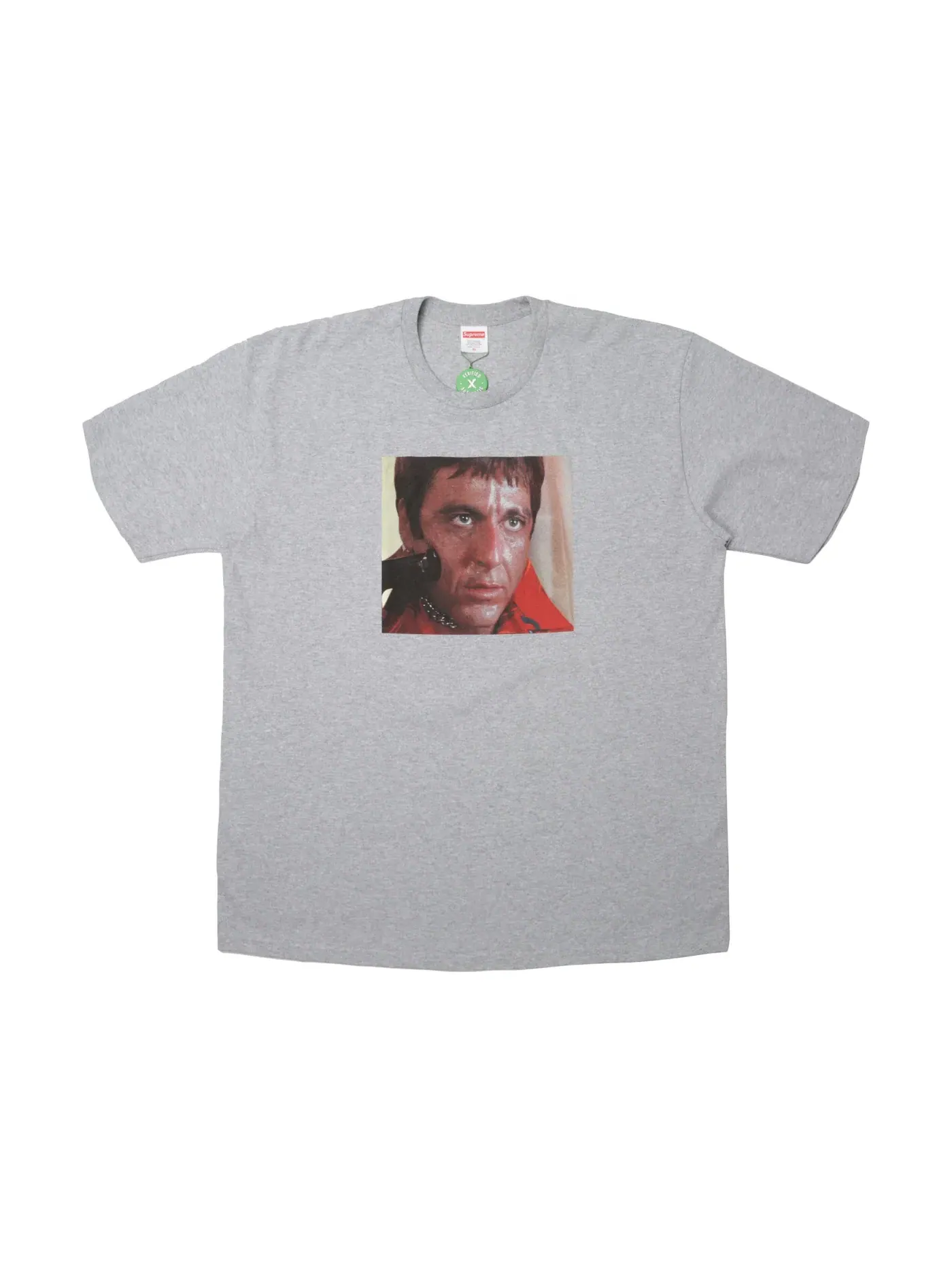 Мужская футболка с принтом Supreme Scarface Shower Tee — изображение 1 из 2, серый