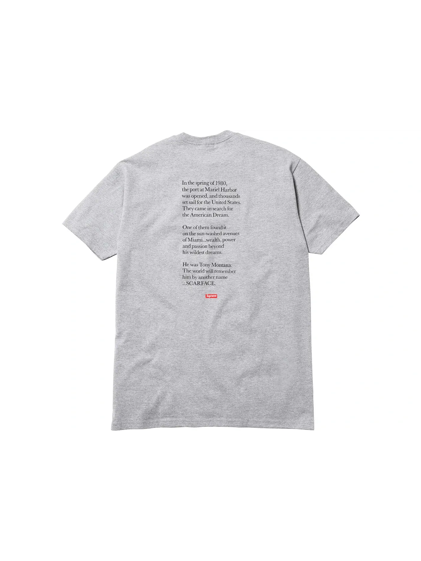 Мужская футболка с принтом Split Tee Supreme — изображение 2 из 2, серый