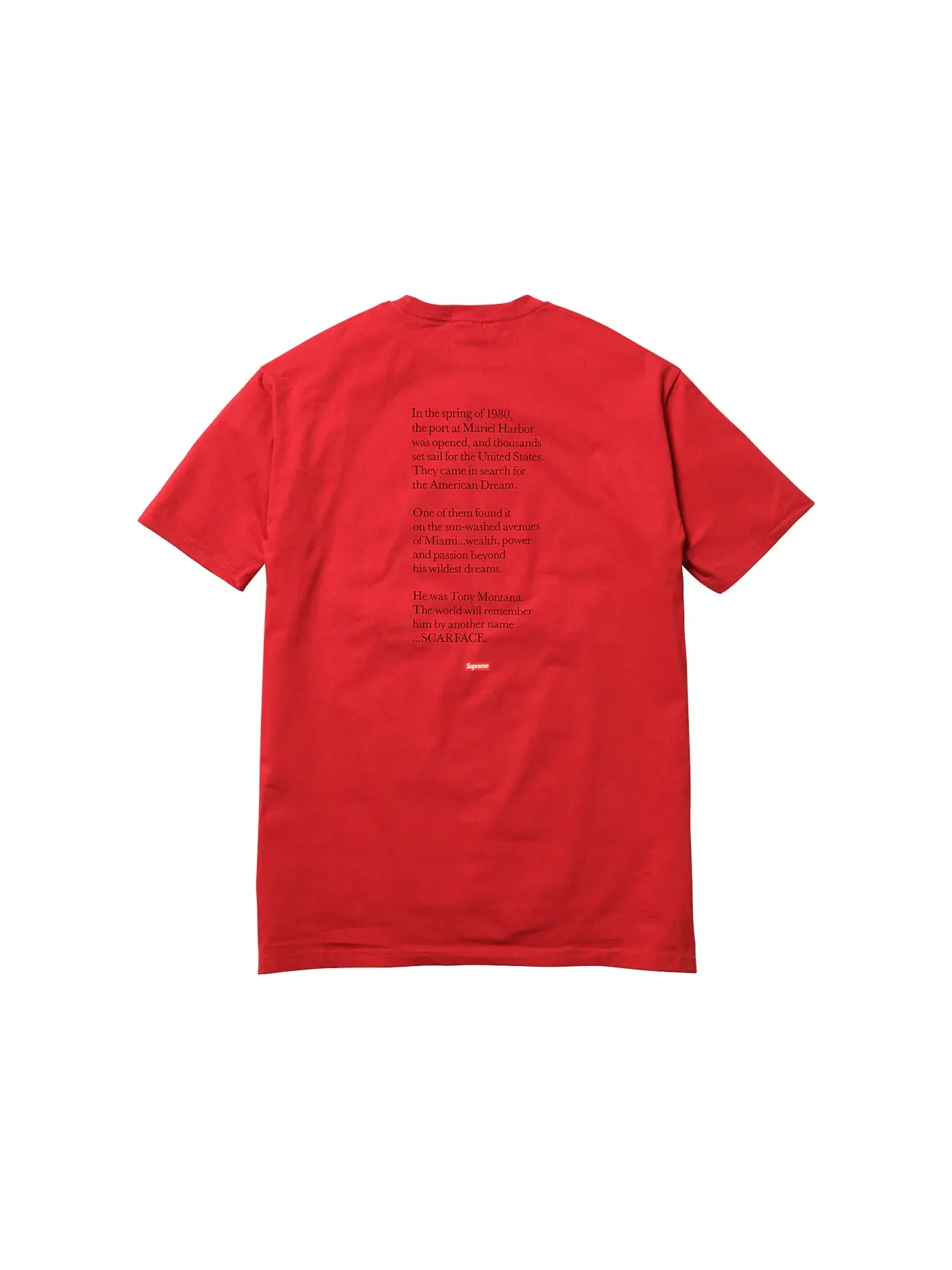 Мужская футболка с принтом Split Tee Supreme — изображение 2 из 2, красный