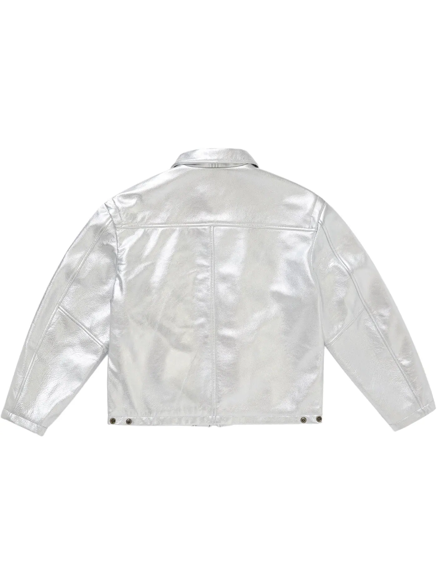 Мужская куртка-косуха из кожи Silver Supreme — изображение 3 из 3