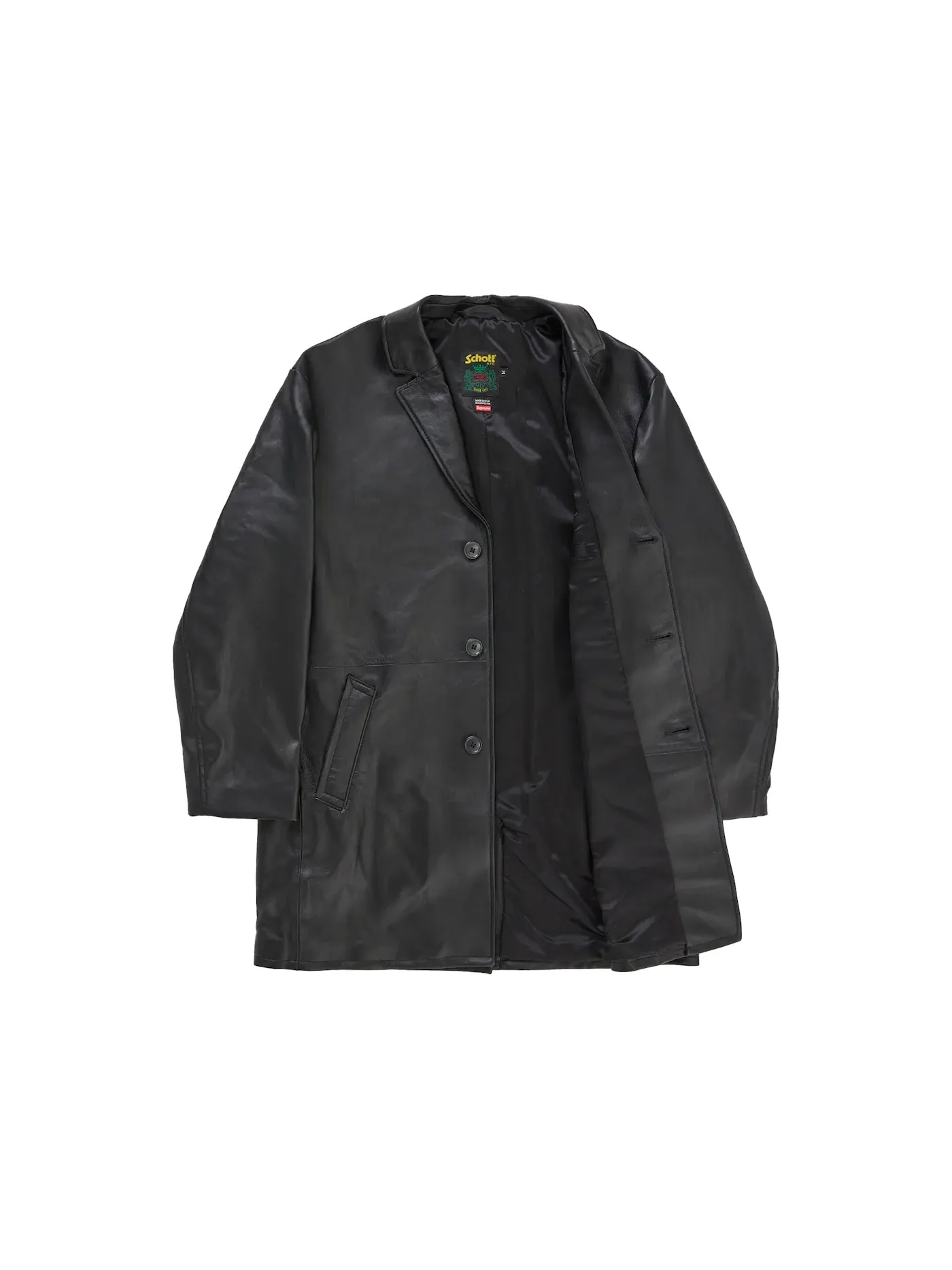 Мужское пальто с длинным рукавом Overcoat (SS26) Supreme — изображение 2 из 3, черный
