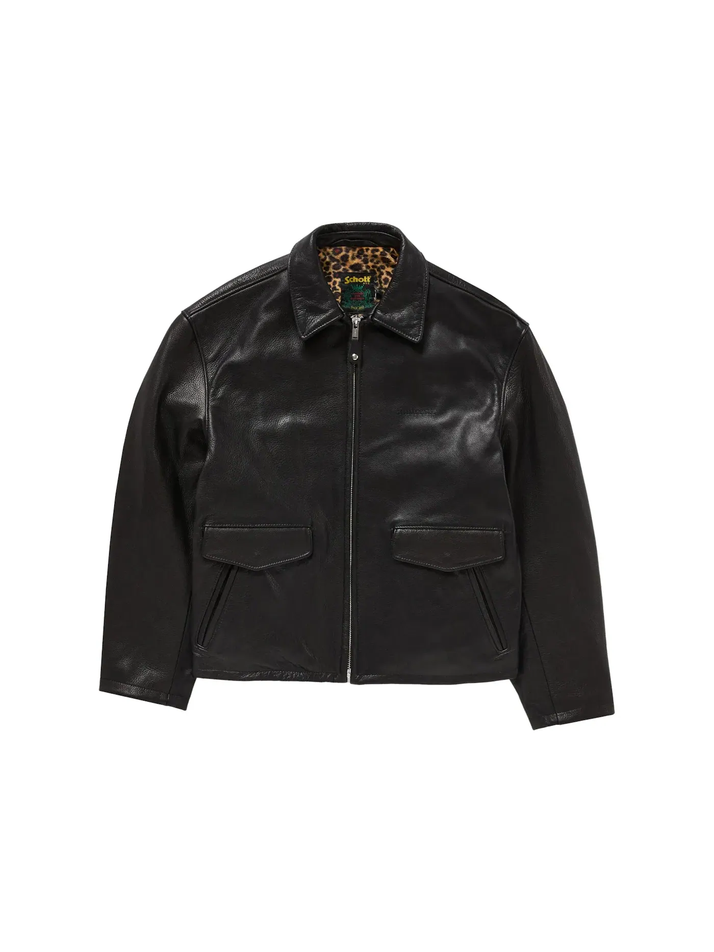 Мужская кожаная куртка-райдер Supreme Jacket (FW24) — изображение 1 из 3, черный