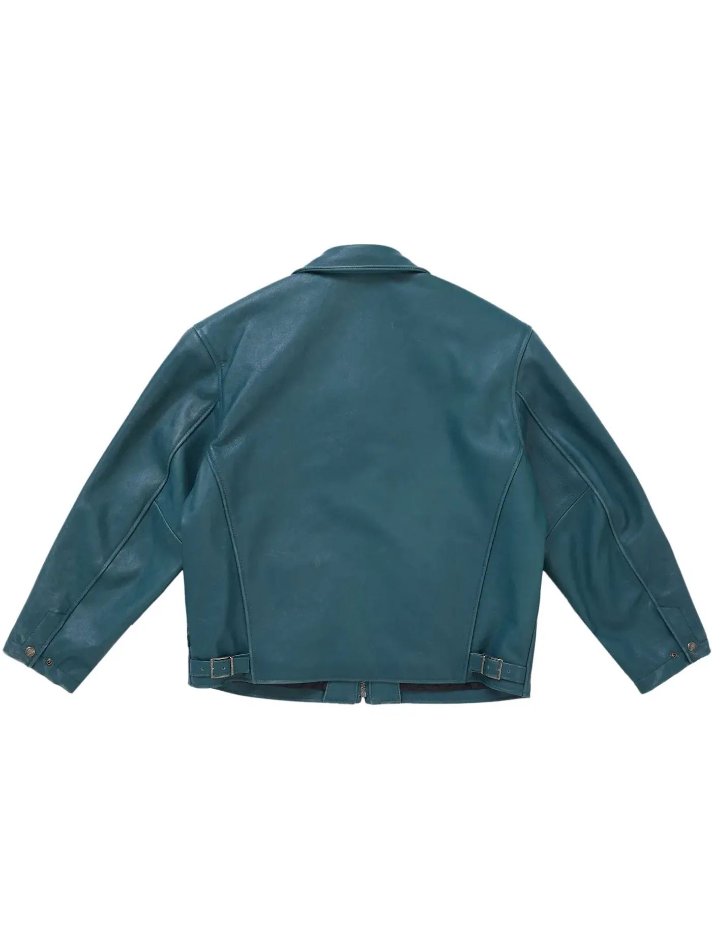 Мужская кожаная куртка-рейсер Teal Supreme — изображение 3 из 3