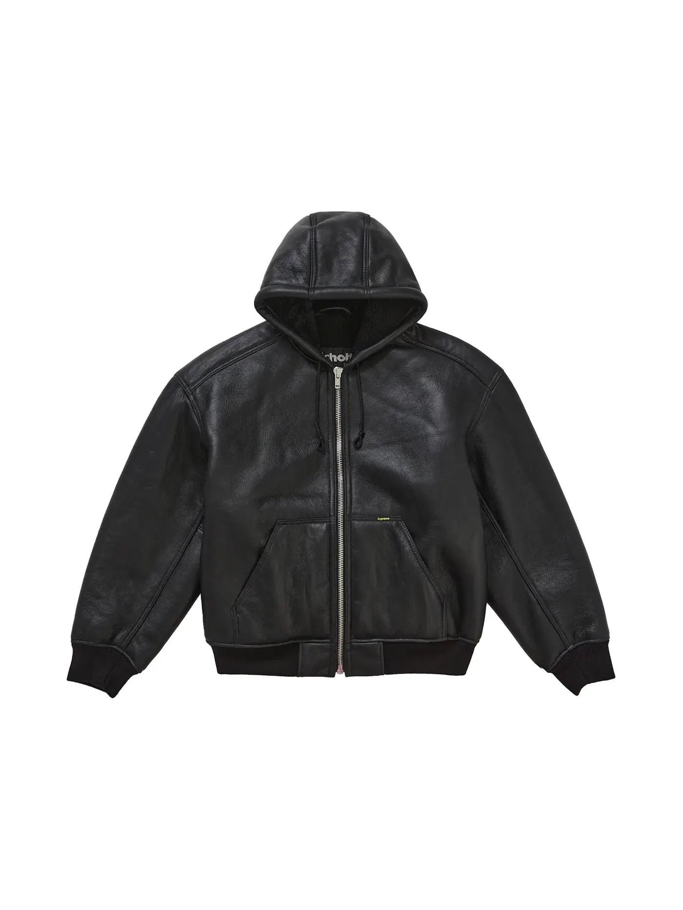Мужская куртка с капюшоном из овчины Schott Supreme