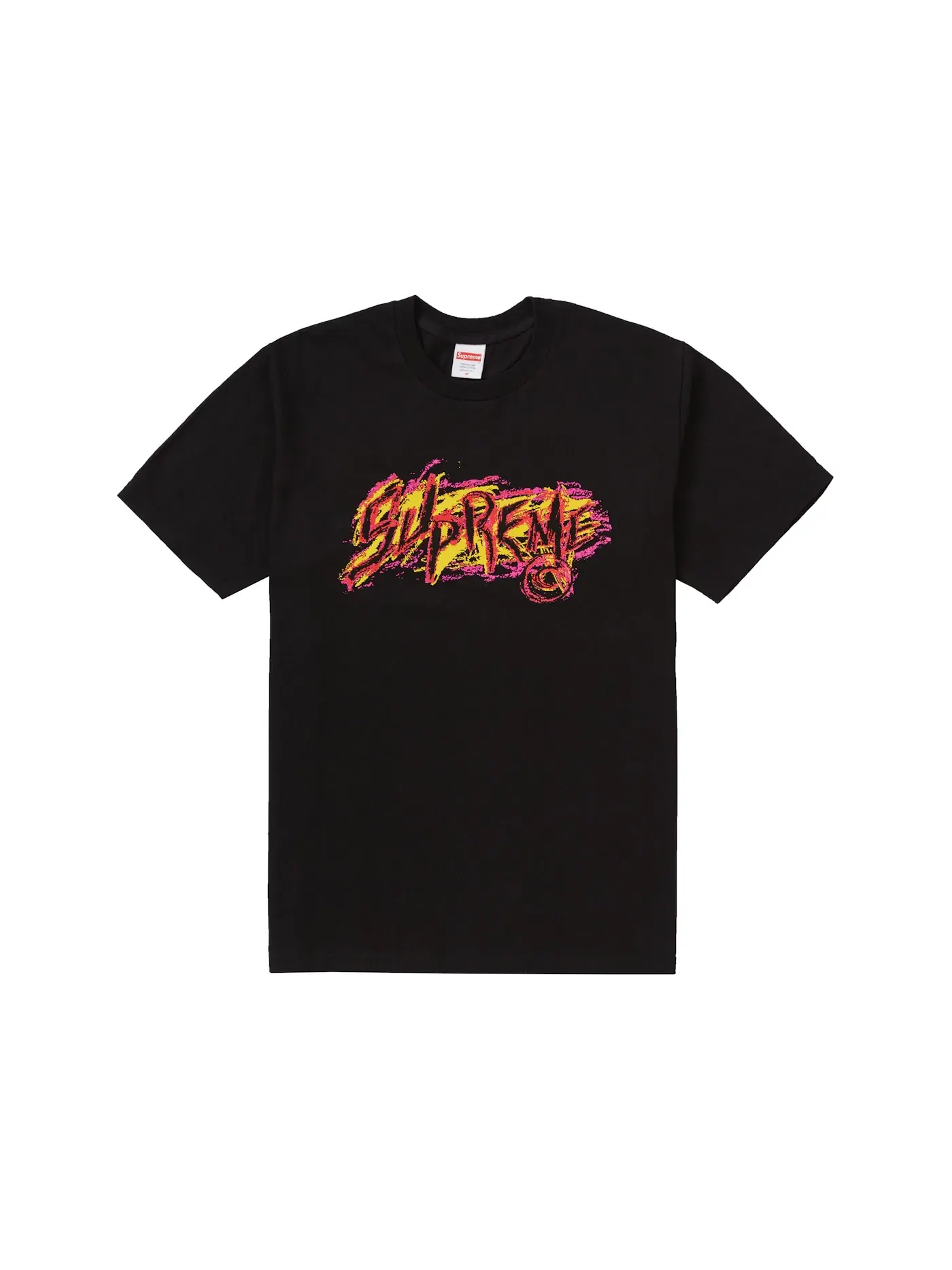 Мужская футболка с принтом Supreme Scratch Tee — изображение 1 из 1, черный