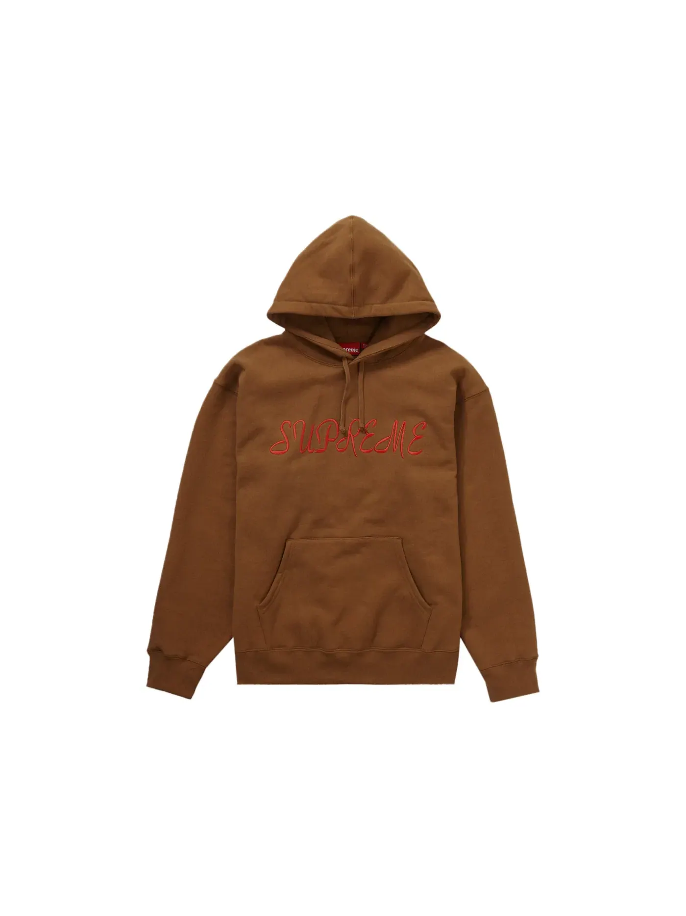 Мужской свитшот с капюшоном Supreme — изображение 1 из 2, коричневый