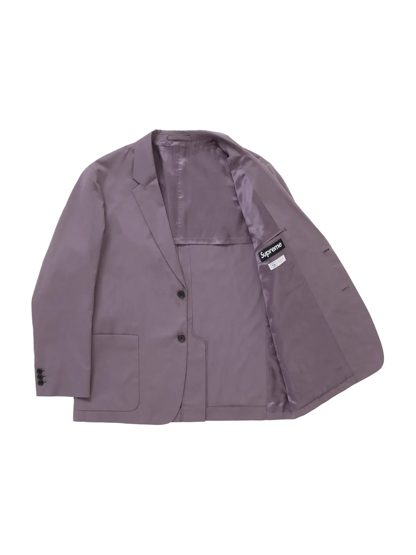 Мужской костюм из хлопка Sea Island Suit Supreme — изображение 3 из 5, фиолетовый
