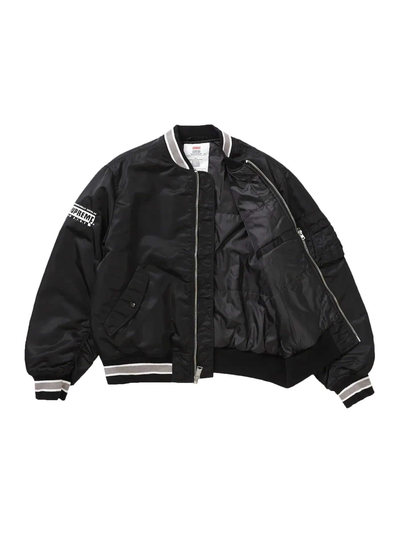 Мужская куртка MA-1 модель Second To None Supreme — изображение 2 из 3, черный