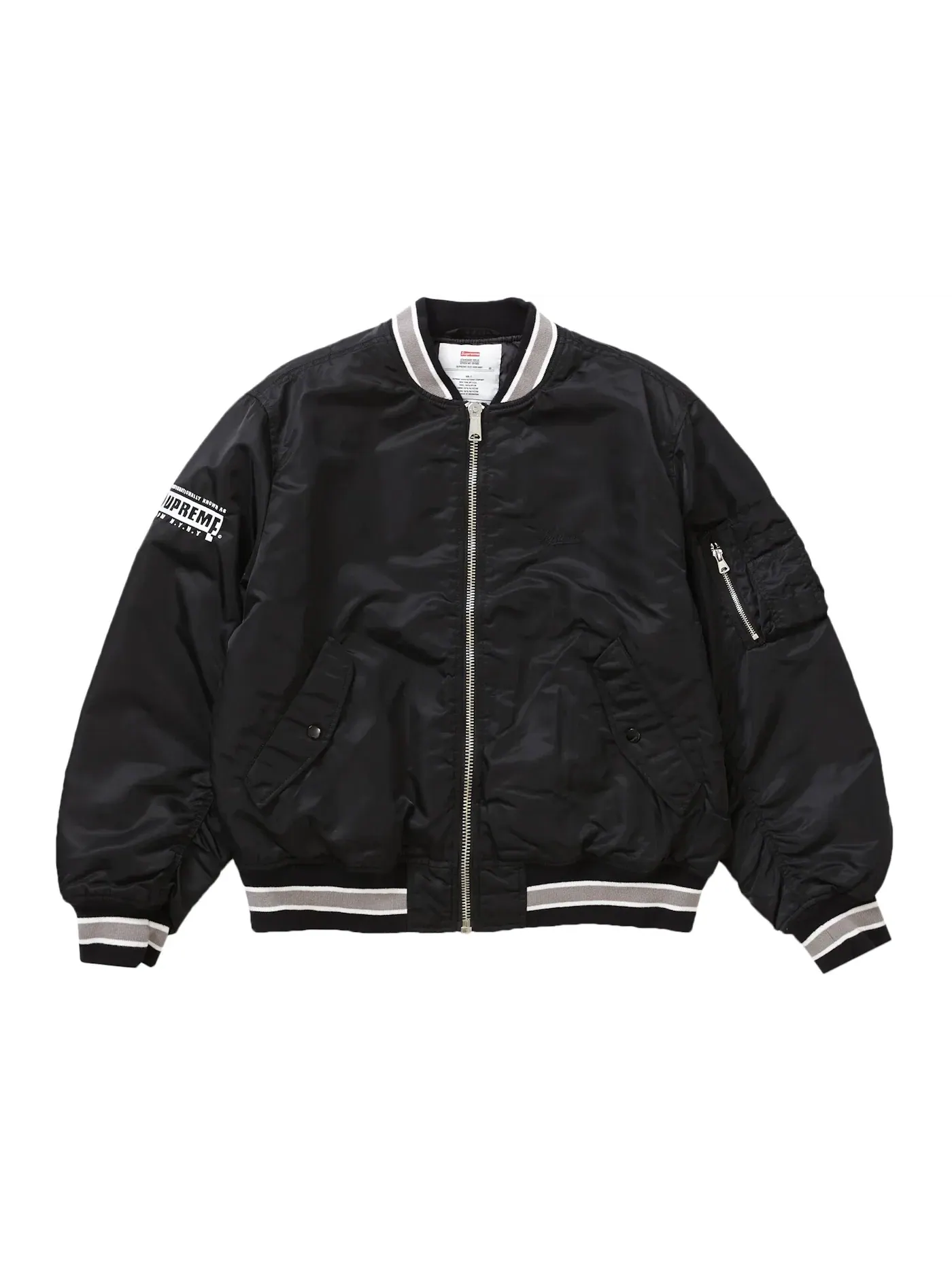 Мужская куртка MA-1 модель Second To None Supreme — изображение 3 из 3, черный