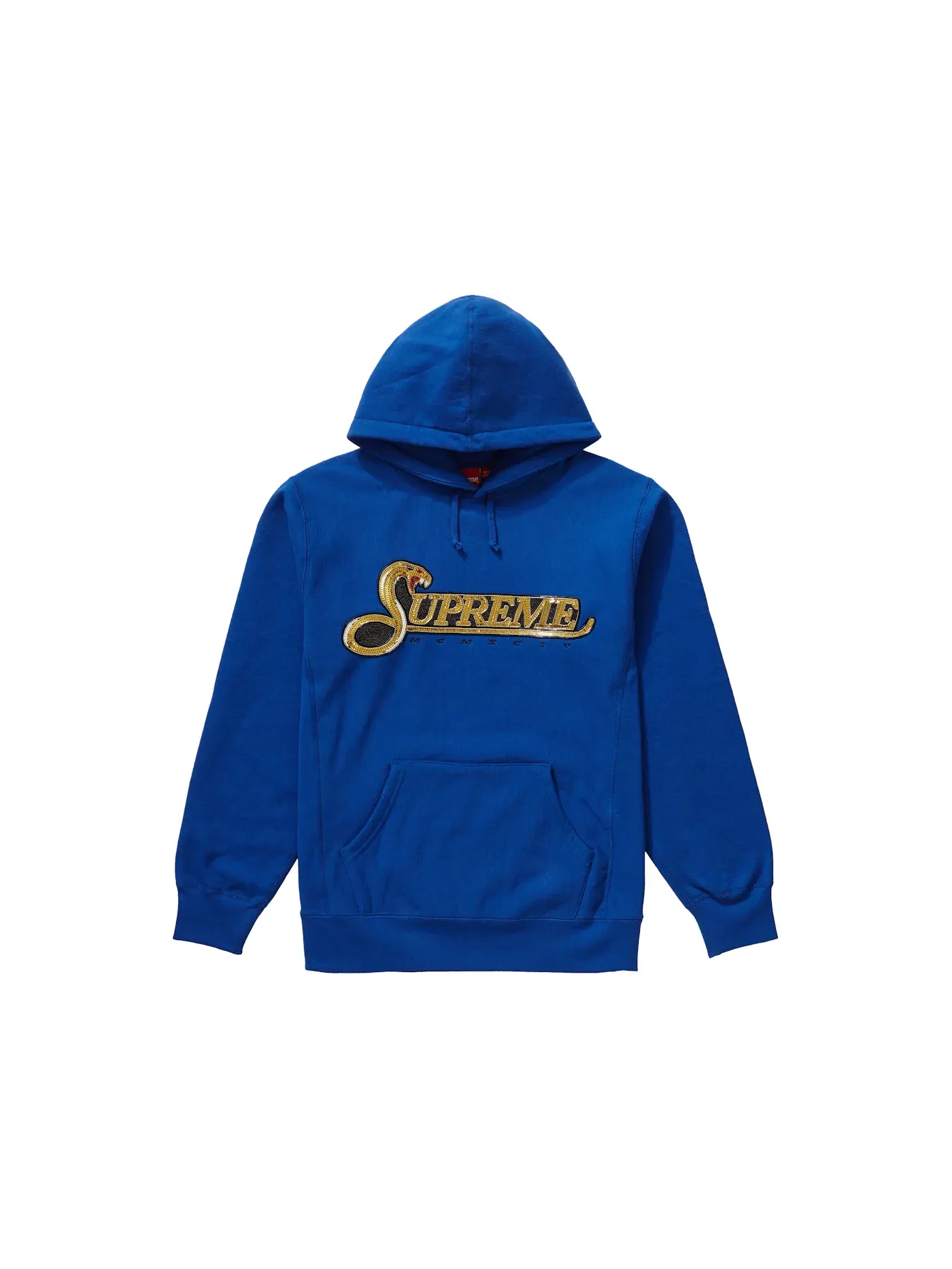 Мужской худи с принтом Supreme Hooded Sweatshirt — изображение 1 из 1, королевский