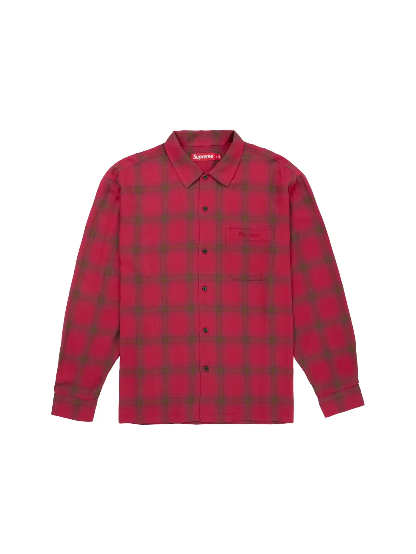 Мужская рубашка из вискозы с принтом Supreme Shirt — изображение 1 из 1, маджента
