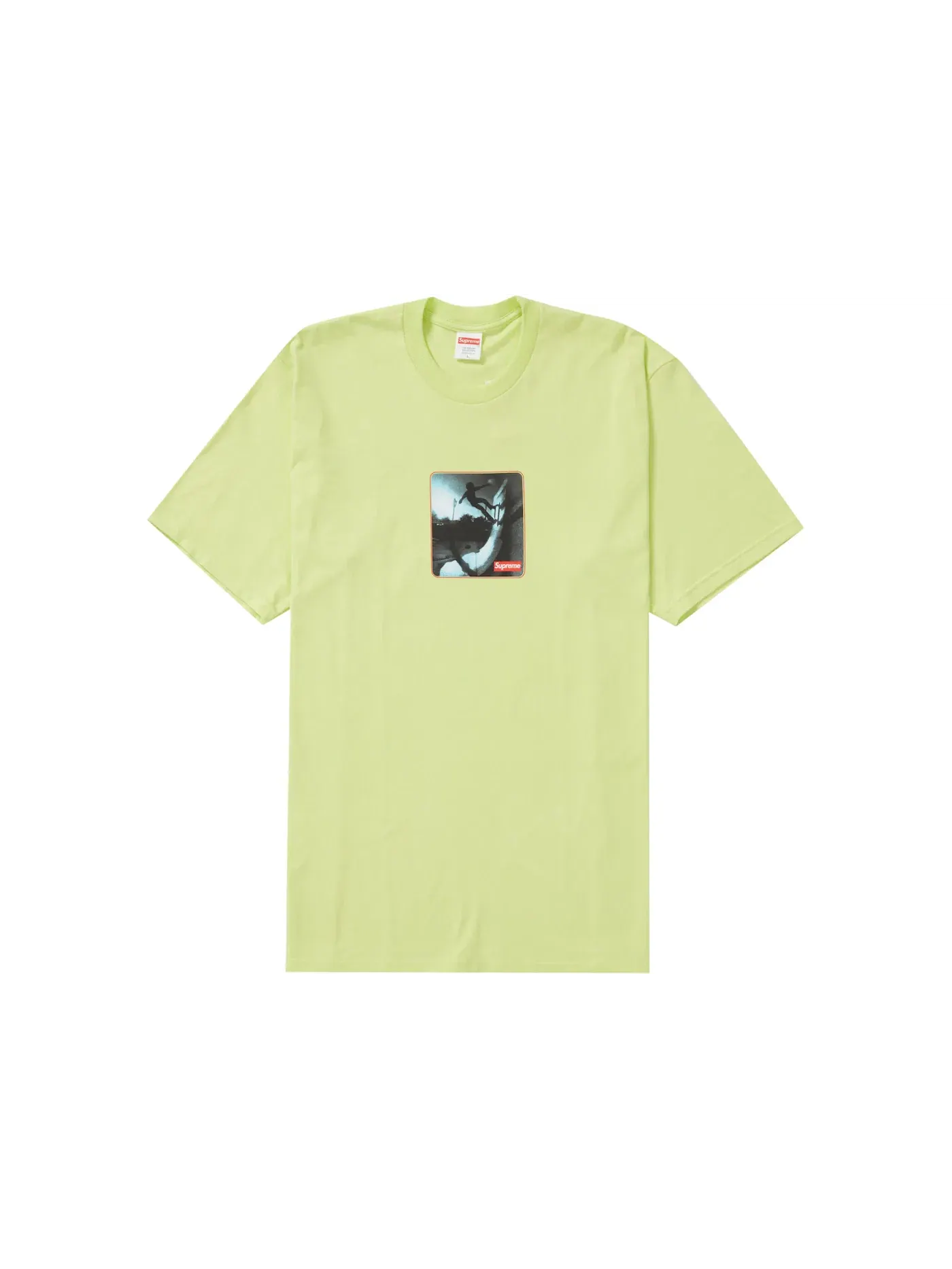 Мужская футболка с принтом Supreme Shadow Tee — изображение 1 из 1, неоновый зеленый