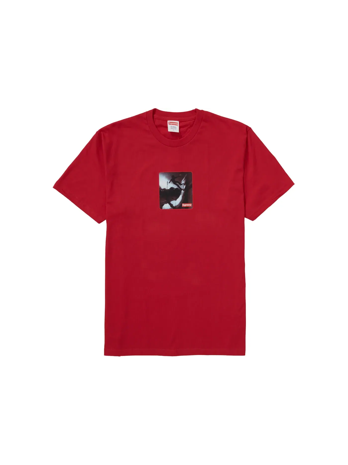 Мужская футболка с принтом Supreme Tee — изображение 1 из 1, красный