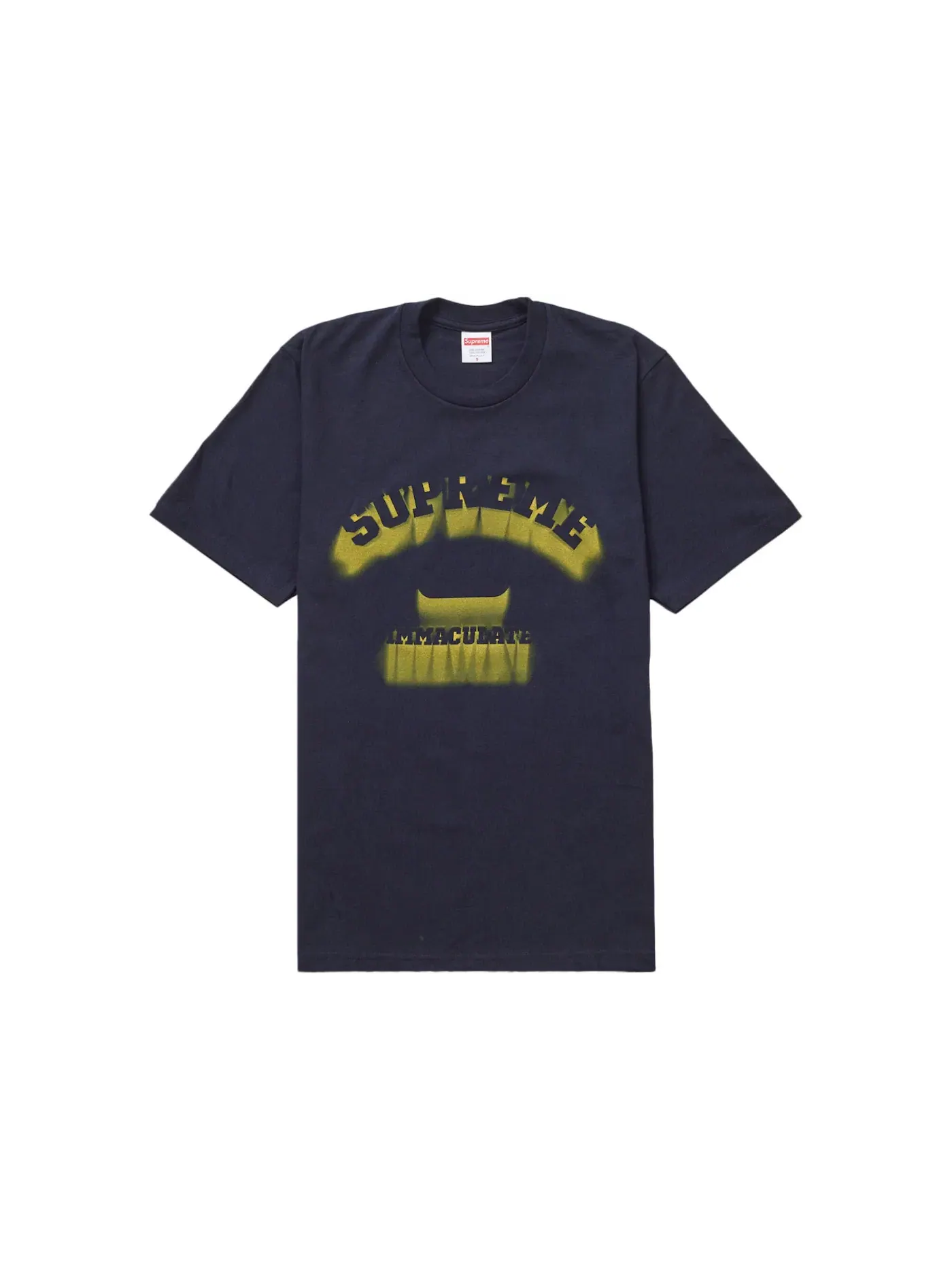 Мужская футболка с принтом Supreme Tee (SS24) — изображение 1 из 1, темно-синий