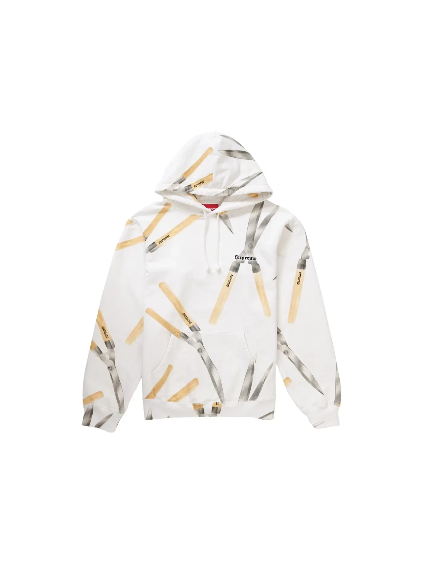 Мужской худи с капюшоном Supreme Sweatshirt — изображение 1 из 1, белый