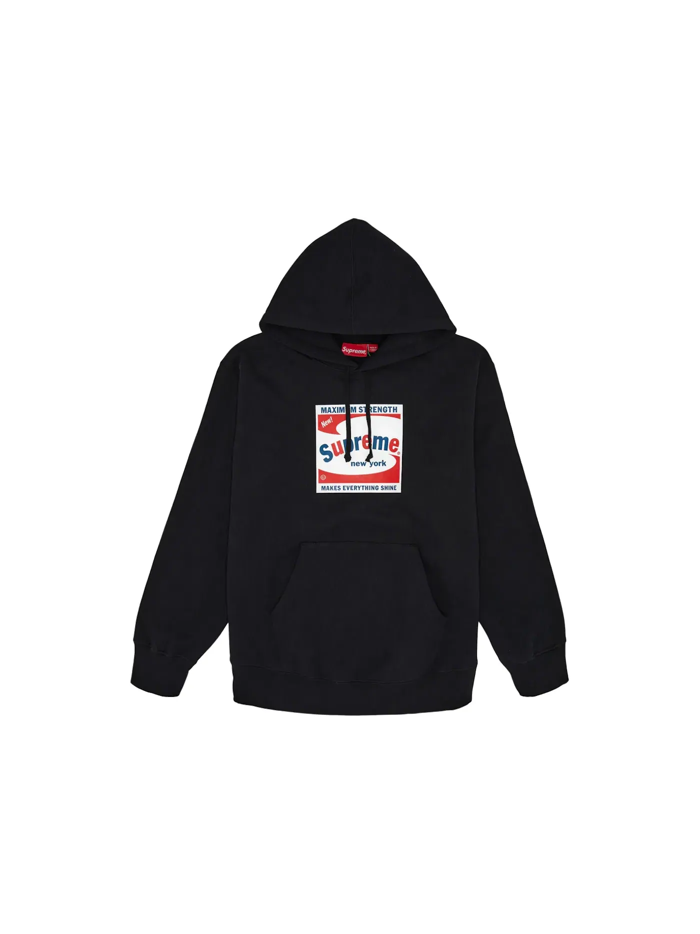 Мужской худи с капюшоном Supreme — изображение 1 из 1, черный