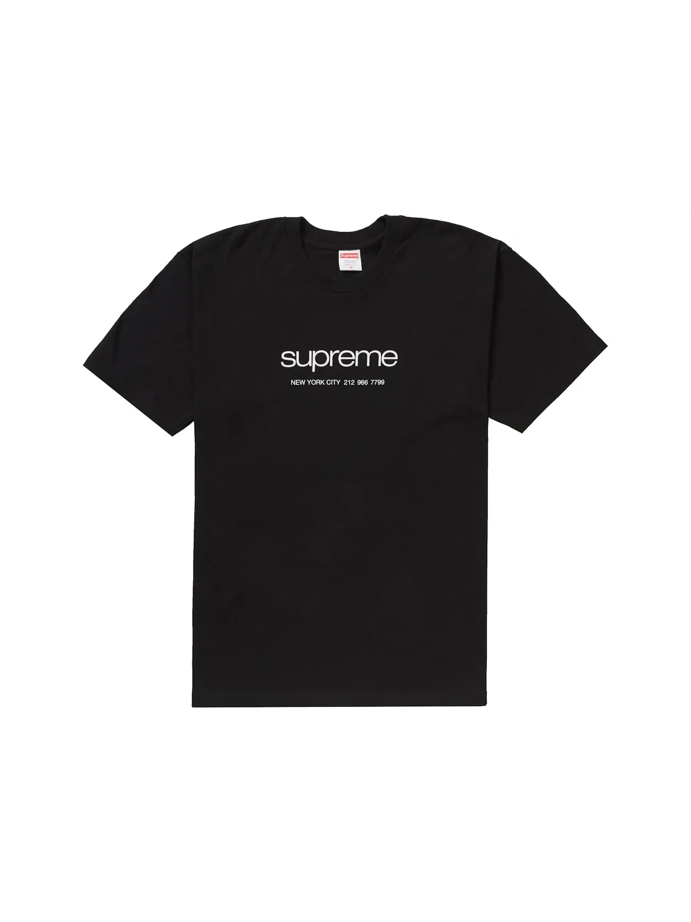 Мужская футболка с принтом Supreme Tee — изображение 1 из 1, черный