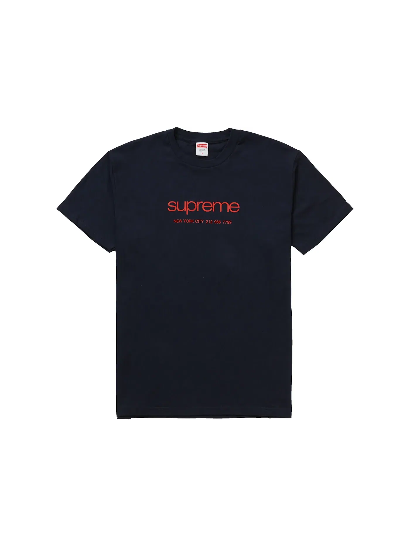 Мужская футболка с принтом Supreme Tee — изображение 1 из 1, темно-синий