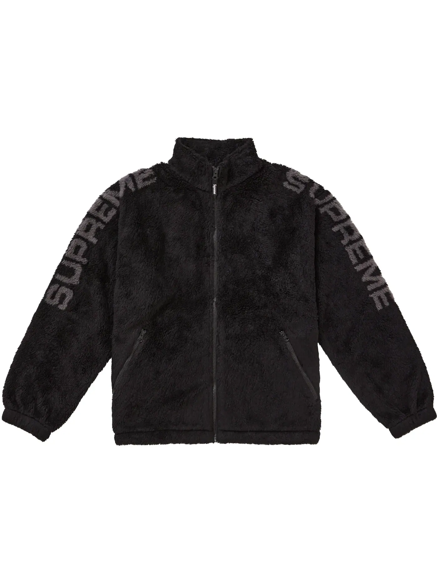 Мужская куртка-флис с принтом Supreme Shoulder Logo — изображение 1 из 1, черный