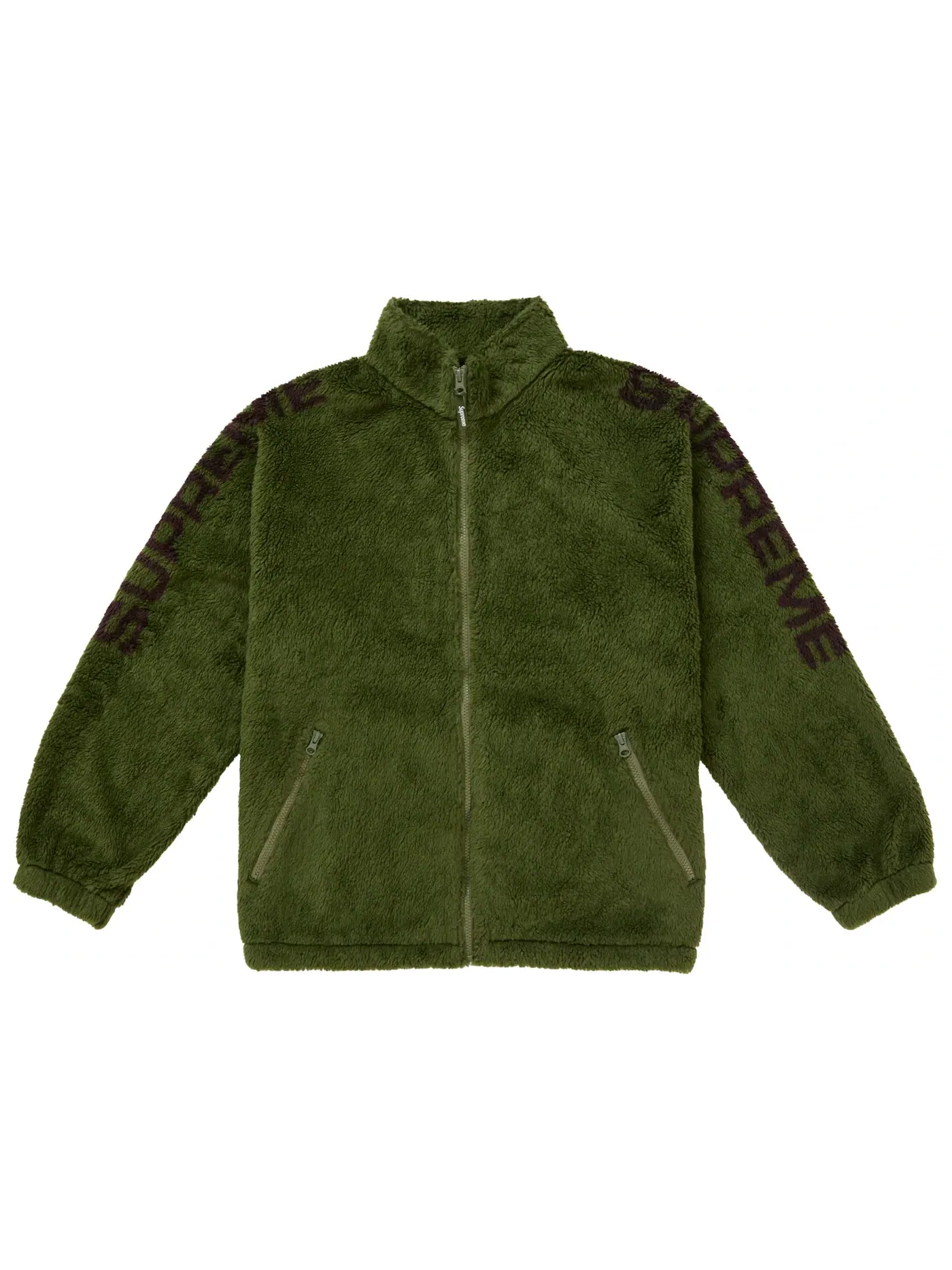 Мужская куртка из флиса Supreme Shoulder Logo Green — изображение 1 из 1